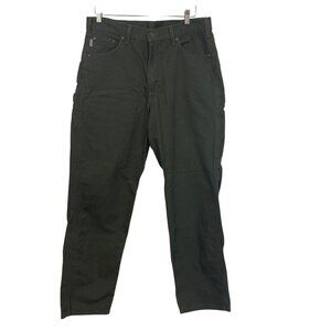 Carhartt Mens Relaxed Fit Utility Work Pants 36x32 Cotton Green Durable New